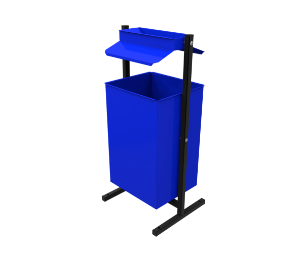 Металлическая урна «Уралочка 3 с крышкой-пепельницей» 